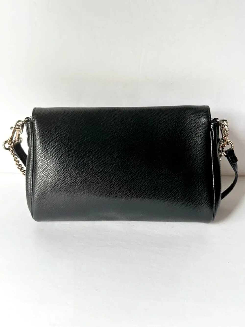 Coach Mini Ruby Crossbody Bag Black Pebbled Leather Turnlock F34604